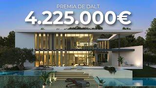 €4.2M Luxury Home with SEA VIEWS in Premia de Dalt, Barcelona, Spain | Modern Villa in Construction