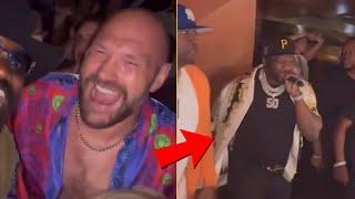 Tyson Fury Reacts 50 Cent And Tony Yayo Performing ‘Whats Up Gan**ta’ In Monaco Club Last Night