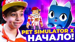 ПЕРВЫЙ РАЗ в ПЕТ СИМУЛЯТОР Х РОБЛОКС!  Pet Simulator X Roblox