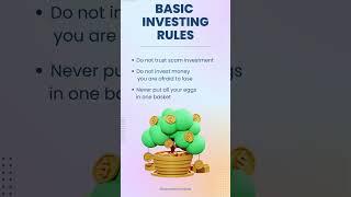 Basic Investing Rules | Finance with Chahat | #viral #trending #ytshorts