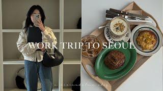 Korea Vlog |  first business trip for my brand, aesthetic Seoul cafes, birthday prank 