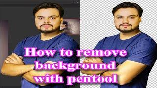 How to Remove Background in Photoshop - Using Pen Tool || raheeltech