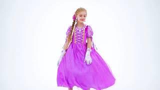 AmzBarley Girls Princess Costume for Birthday Party Dress Up Puff Sleeve Christmas Cosplay Clothes