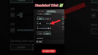 PUBG Best Headshot Trick  #pubgmobile #pubg #shorts #headshot #tricks
