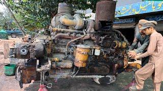 Komatsu Dozer Engine Seized Due to Dirt Complete Restoration by Expert Mechanic