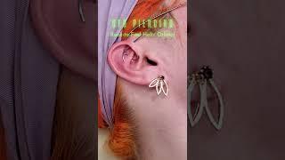 A Rare Sighting of the UFO Piercing!  (Rook to Forward Helix Orbital Piercing) #shorts