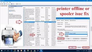 How to Fix Printer Offline or Printer Spooler Problem in Windows 10/8/7