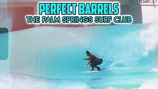 Surfing PERFECT BARRELS at The Palm Springs Surf Club