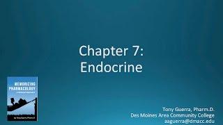 (CC) Top 200 Drugs Chapter 7 Endocrine Nursing Pharmacology by Suffix (Memorizing Pharmacology)