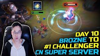 [ DOPA ] DAY 10 - BRONZE to #1 CHALLENGER - CRUSHING MASTER ELO