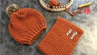 LOOM KNIT HAT  Purl in Eight 8 Stitch Slouchy Beanie | Step by Step