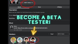 How to be a GAR Beta Tester?!?! (real)