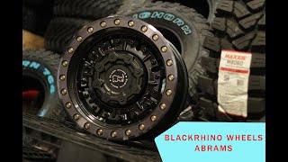 BLACKRHINO WHEELS ABRAMS (GLOSSGUN BLACK W/MACHINED DARK TINT LIP)