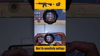 3x zero Recoil sensitivity Pubg mobile  3x no recoil sensitivity 3x scoop settings #shorts