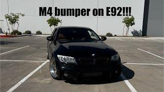 New M4 front bumper for my BMW 335i looks insane