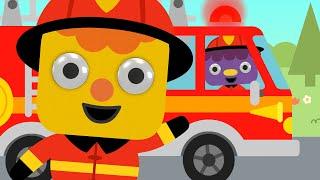 Here Comes The Fire Truck  | Ooh-wee-ooh! | Noodle & Pals