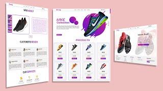 How To Make A Shoes Website Design Using | HTML CSS & JAVASCRIPT