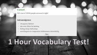 1 Hour EPIC Vocabulary Test - You vs Tutor vs World - GRE Vocabulary