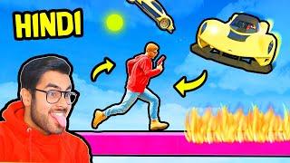 EXTREME Cars Vs Runners!!! | GTA 5 [Funny/Hindi] | Hitesh KS