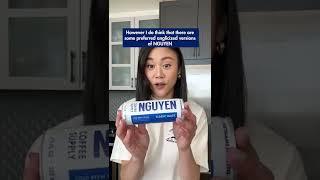 How do you pronounce NGUYEN? 