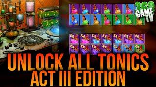 How to UNLOCK ALL Tonics - ACT III Edition - DON'T WASTE Resources ANYMORE - ACT 3 TONICS Destiny 2