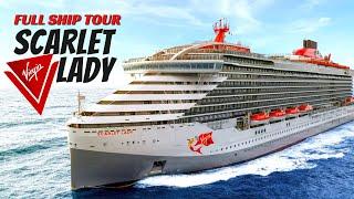 Virgin Scarlet Lady | Full Walkthrough Ship Tour & Review 4K | Virgin Voyages 2021