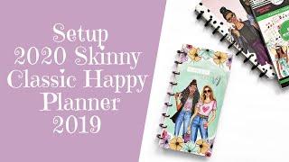 Setup | Half Sheet Happy Planner | 2020 Skinny Classic Happy Planner for 2019
