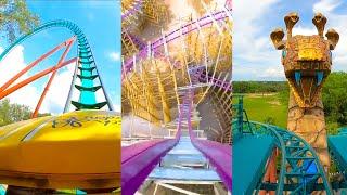 Every Roller Coaster at Busch Gardens Tampa!  4K Onride POV