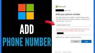 How To Add Phone Number To Microsoft Account - Full Guide (2024)