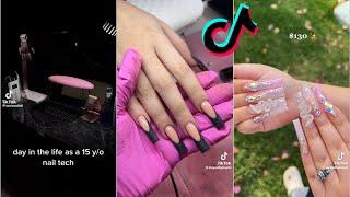 Day in a life of a nail tech | TIKTOK COMPILATION