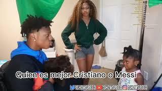 Speed le pregunta a niña de 3 años quien es mejor Messi o cristiano *le ladra*