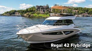 2018 Regal 42 Flybridge For Sale - Full Running Operations and Walkthrough