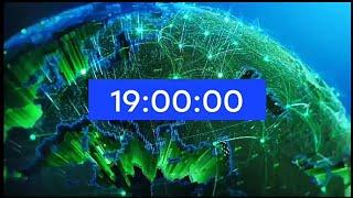 Часы НТВ 18:59 перед программой "Сегодня" в 19:00 (2018-н.в.) Реконструкция