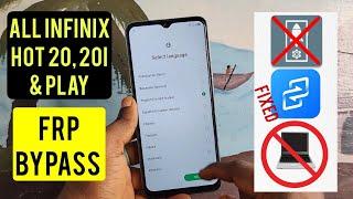 Infinix Hot 20, 20i, 20 Play (X6825,X665C) Frp Bypass/Google Account Remove Without Pc