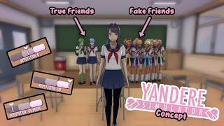 YanSimConcept!! Fake friends and real friends concept