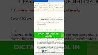 Dictation and Transcription in Word #microsoftoffice #tutorial #kacelitutorials