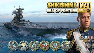 линкор Shikishima: хорошо справляется на восточном фланге - World of Warships