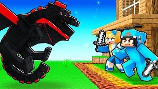 Elemental Dragon vs The Most Secure Minecraft House With Crazy Fan Girl!