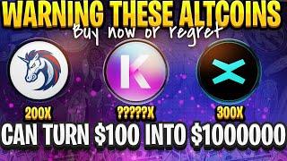 top 5 Best Low Cap Altcoins to BUY NOW - THESE ALTCOINS CAN TURN $100 INTO $100000  - DON'T MISS)