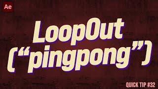 After Effects Expression: loopOut("pingpong") | Adobe After Effects Tutorial