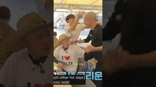BTS's Happy Face When Taehyung Arrived In Malta  #shorts #bts #taehyung