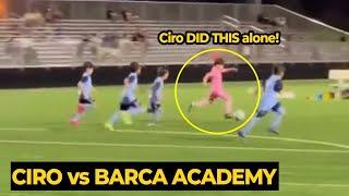 Ciro Messi bypassing 4 opponents alone during the game vs Barca academy pro | Football News Today