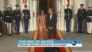 Obama Hosts His Final State Dinner