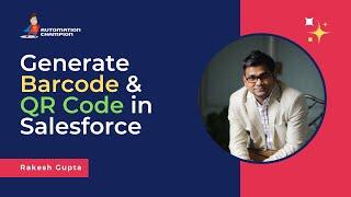 Generate Barcode and QR Code in Salesforce