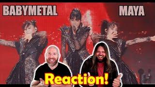 Musicians react to hearing BABYMETAL - MAYA【Live「BABYMETAL BEGINS - THE OTHER ONE -」"BLACK NIGHT"