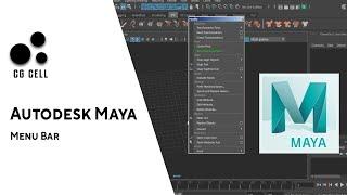 Вводный урок по Autodesk Maya Menu Bar