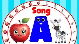 ABC Phonic Song - Toddler Learning Video Songs, A for Apple, Nursery Rhymes, Kids Songs, ABCD Song