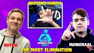 Sceptic Gets Instant Karma By Mongraal..!| Mitr0 & Mongraal The most elimination !!