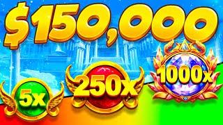 THE $150,000 GATES OF OLYMPUS BONUS BUY LADDER!