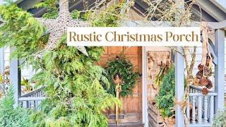 Christmas PORCH Decorating Ideas ~ Natural & Thrifted Decor